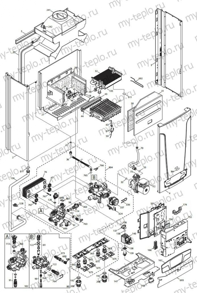 Запчасти Baxi ECO4s 24 Запчасти Baxi ECO4s 24 купить в Шадринске