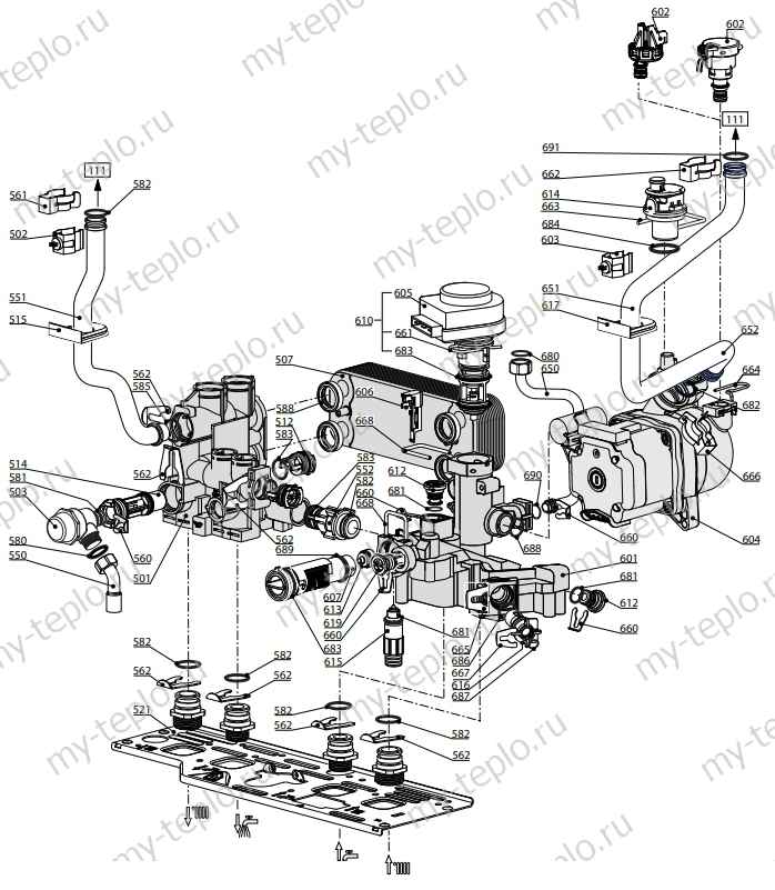Запчасти для Ariston CLAS B EVO 28 FF: схема Запчасти Ariston CLAS B EVO 28 FF купить в Шадринске