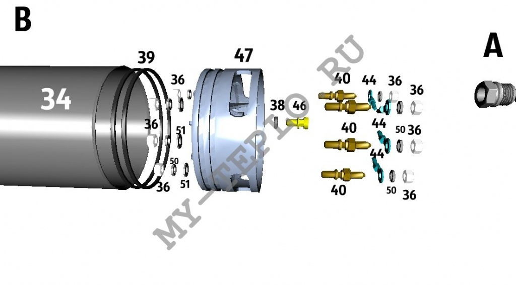 запчасти Джилекс Водомет Частотник 125/125 Ч
