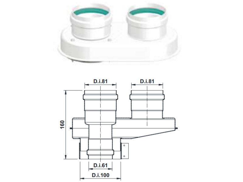 Купить Адаптер котла одноблочный Termica (TADA03) в Шадринске