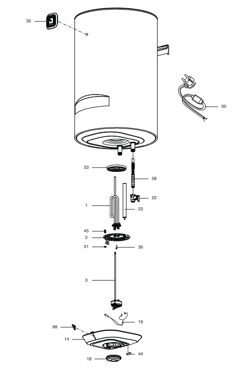 Запчасти Ariston BLU1 R ABS 80 V купить в Шадринске