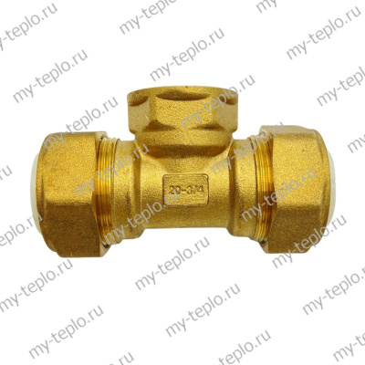 Тройник для труб из нержавеющей стали 20х3/4х20 вн. для воды (troydnerg2034vnHidr)