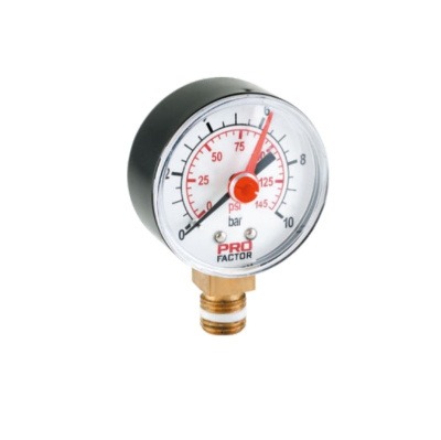 Манометр d53 мм, радиальный 10 бар  PROFactor (PF SG 861-10)